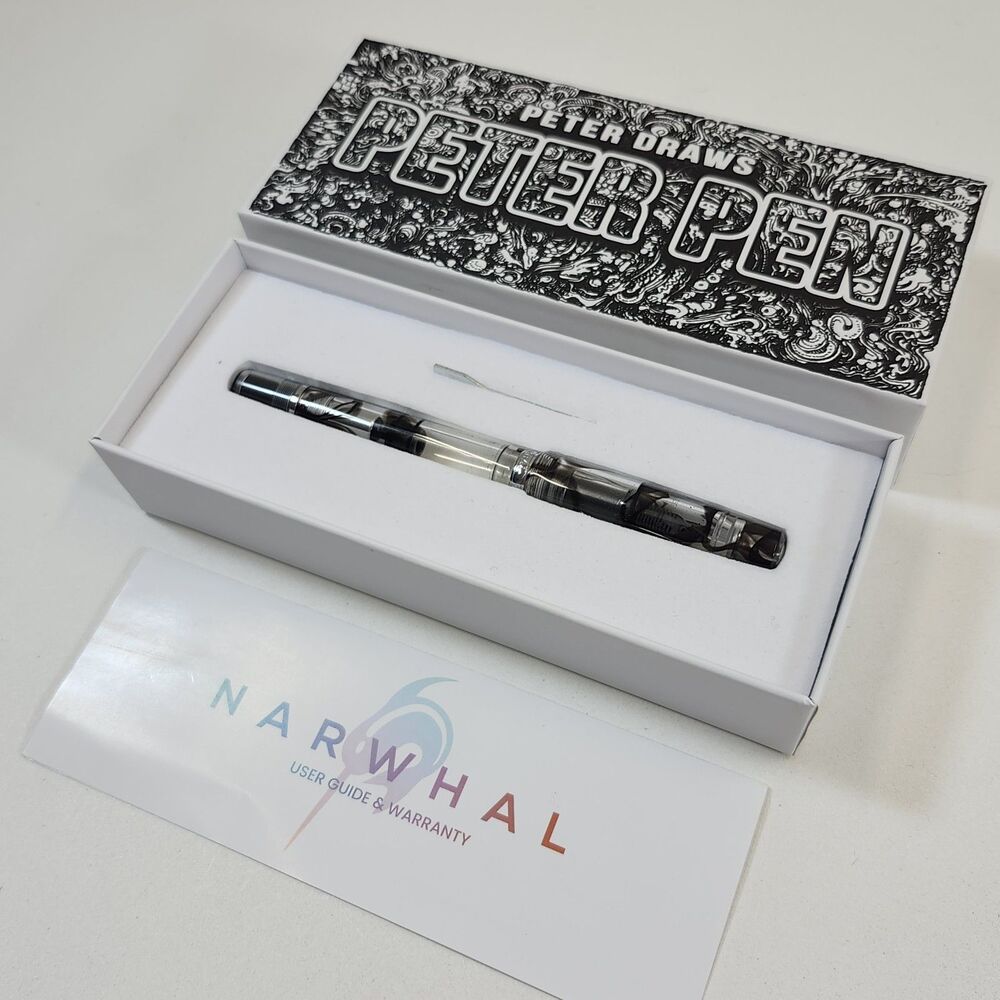 Narwhal x Peter Draws Peter Pen Fountain New in Box NW-88497 Fine Nib Exclusive